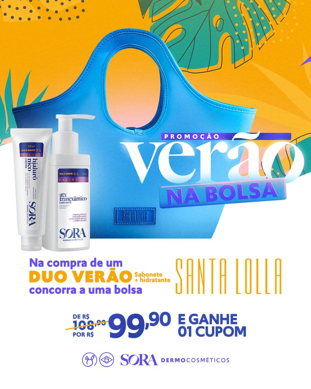 Promoção Verão na Bolsa Sora: cuide da sua pele e celebre a sua beleza